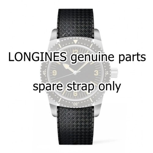 Longines Cinturino  Gomma  Heritage Skin Diver Watch L2.822.4 Legend Diver