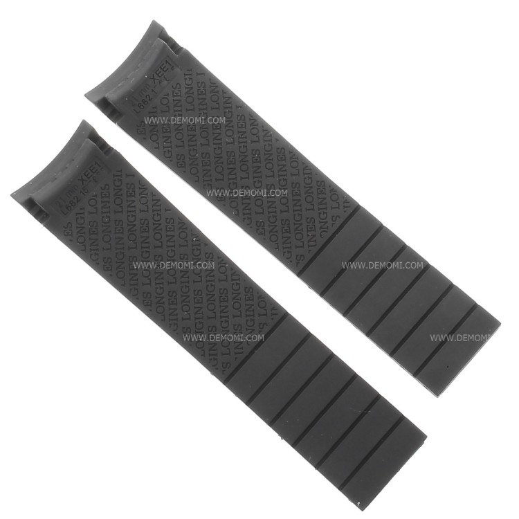 Longines Cinturino Caucciù nero 21/19 mm Hydroconquest Ceramic L3.781.4 , L3.783.4 , L3.782.4