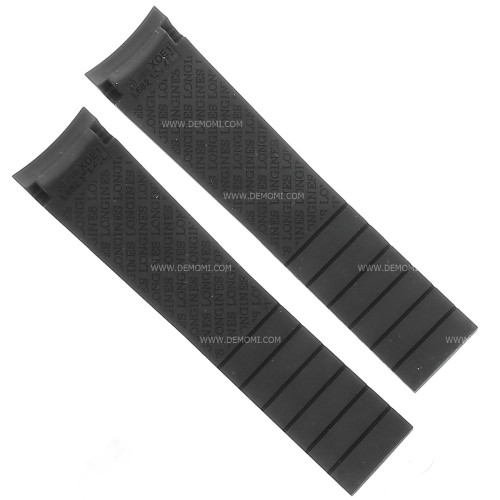Longines Cinturino Caucciù nero 20 mm Conquest VHP L3.716.4 , L3.718.4 e simili