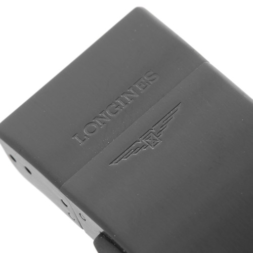 Longines Chiusura Déployante acciaio PVD nero 18 mm perConquest VHP - fits only rubber strap