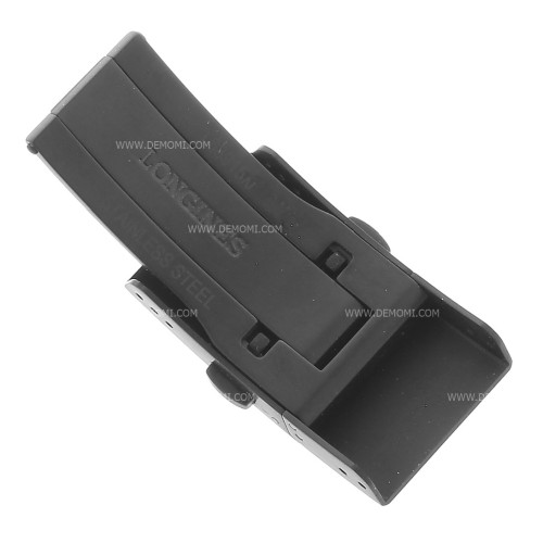 Longines Chiusura Déployante acciaio PVD nero 18 mm perConquest VHP - fits only rubber strap