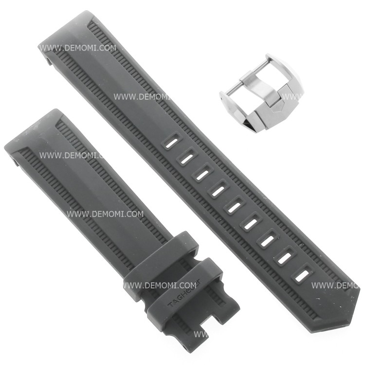 Tag Heuer Cinturino Caucciù FT8019 FA Nero misure 21/19mm per Aquaracer serie CAK21..