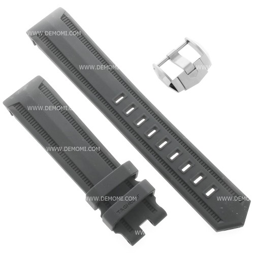 Tag Heuer Cinturino Caucciù FT8019 FA Nero misure 21/19mm per Aquaracer serie CAK21..