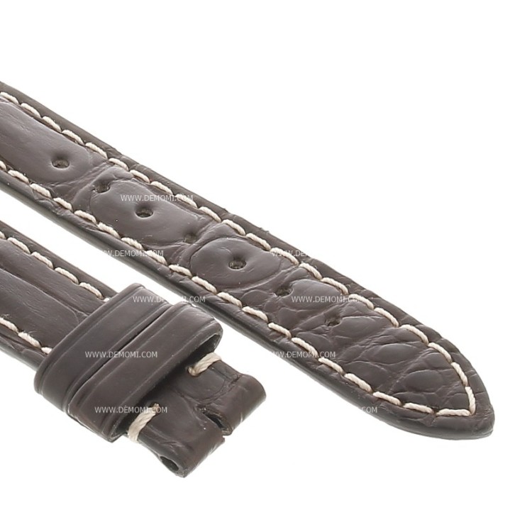 Longines Cinturino Alligatore L682120613 Marrone Opaco 13/12 mm