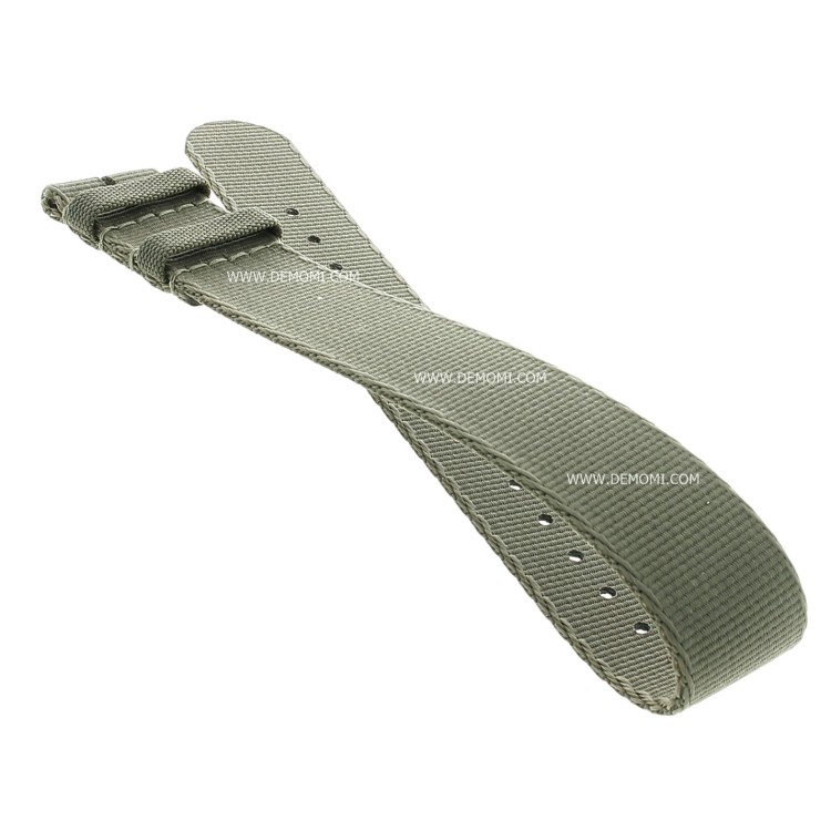 Longines Cinturino L682154996 Tessuto NATO Verde 18 mm  L2.819.4 Heritage Military