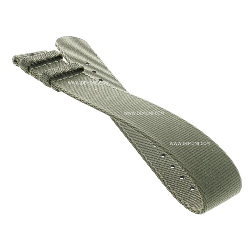 Longines Cinturino L682154996 Tessuto NATO Verde 18 mm  L2.819.4 Heritage Military
