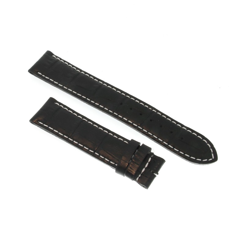 Cinturino non originale per IWC Stampa Nero Opaco 20/18 mm Portoghese