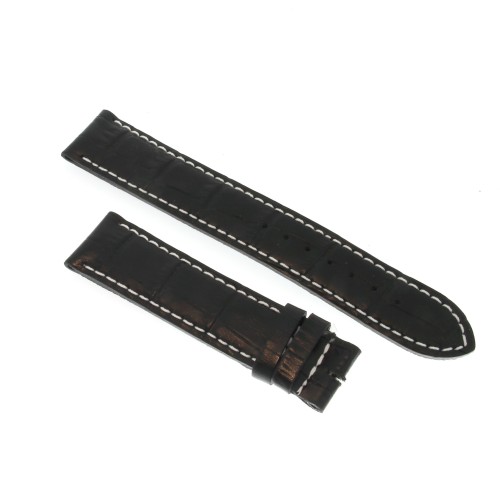 Cinturino non originale per IWC Stampa Nero Opaco 20/18 mm Portoghese
