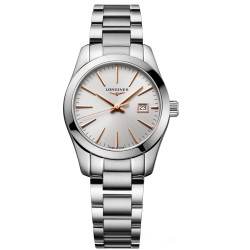 Longines CONQUEST Classic L2.286.4.72.6 Quarzo 29,5 mm Argentè.