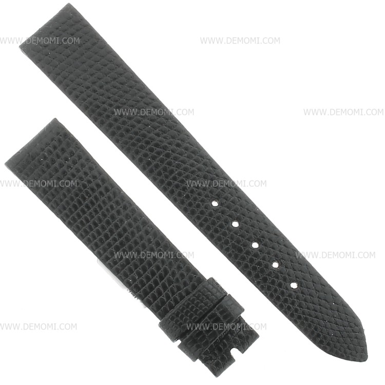 Movado Cinturino Lucertola Nero Vintage17/14 mm piatto spessore 2,5/3 mm