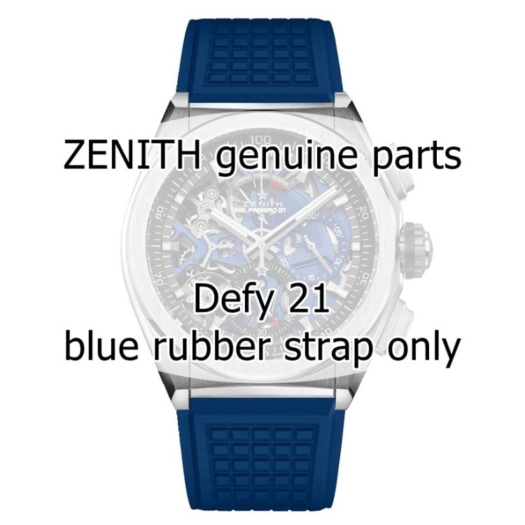 Zenith Cinturino 27.00.2322.590 Caucciù Blu 23/22 mm Defy 21