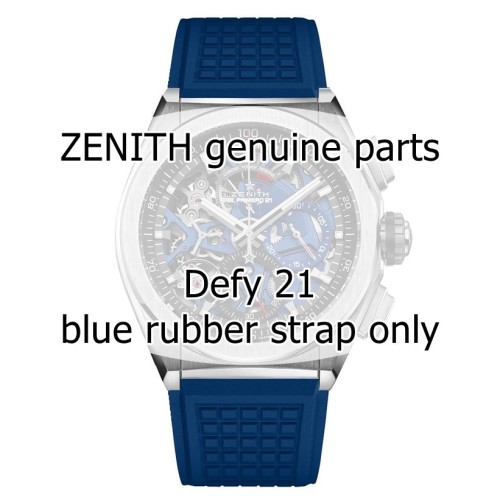 Zenith Cinturino 27.00.2322.590 Caucciù Blu 23/22 mm Defy 21