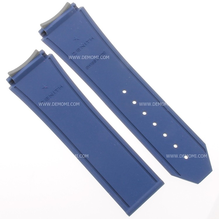 Zenith Cinturino 27.00.2322.590 Caucciù Blu 23/22 mm