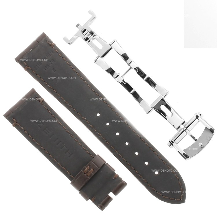 Zenith Cinturino 27.00.2118.C494 FDA Alligatore Marrone opaco 21/18 mm chiusura déployante