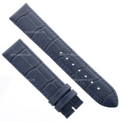 Longines Cinturino Stampa Alligatore BLU 20/18 mm - blue calfskin strap