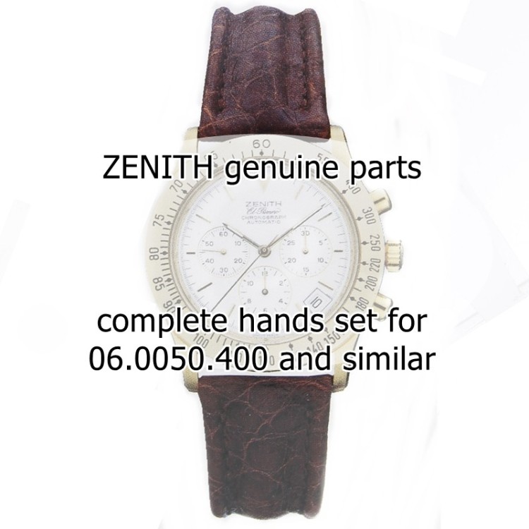 Zenith Lancette set 6 pezzi CATZN perorologio ref 06.053.400 cronografo Oro
