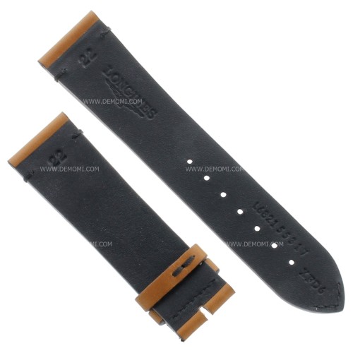 Longines Cinturino Pelle Marrone 22/20 mm per Heritage Skin Diver Watch L2.822.4