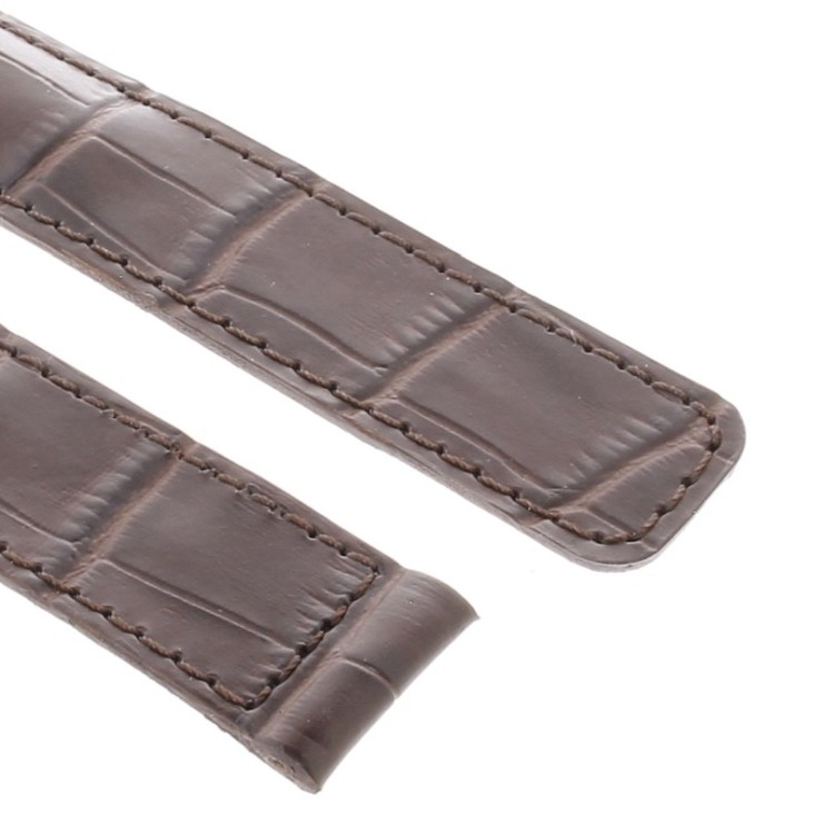Tag Heuer Cinturino Carrera Stampa Alligatore Marrone Aftermarket Compatibile19/18 mm