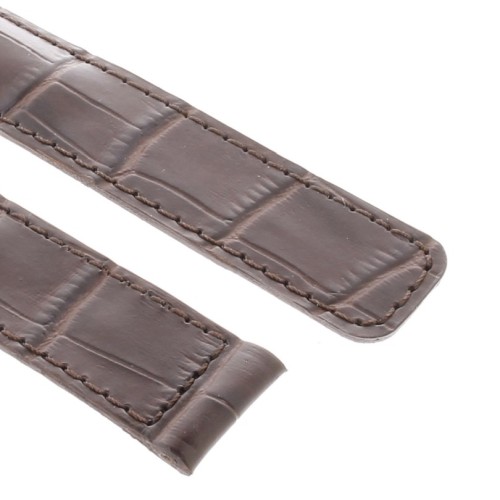 Tag Heuer Cinturino Carrera Stampa Alligatore Marrone Aftermarket Compatibile19/18 mm