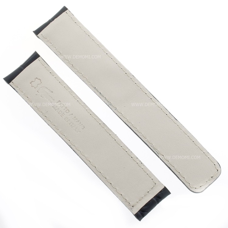 Tag Heuer Cinturino Carrera Alligatore Blu Aftermarket Compatibile19/18 mm
