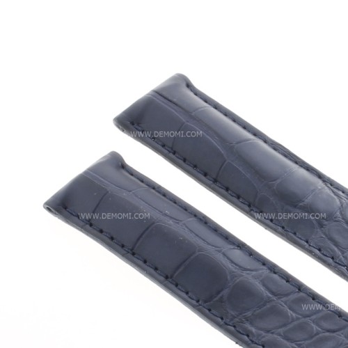 Tag Heuer Cinturino Carrera Alligatore Blu Aftermarket Compatibile19/18 mm