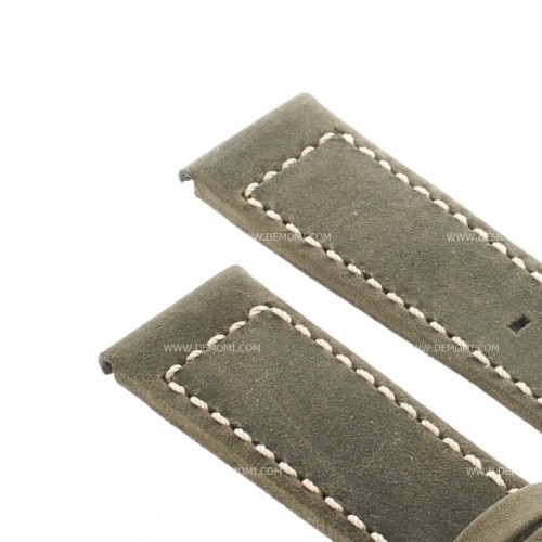 Zenith Cinturino 27.00.2018.800  Pelle Nubuck verde oily con interno in Caucciù 20/18 mm per orologio Type 20