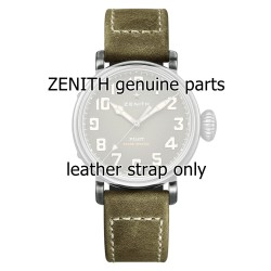 Zenith Cinturino 27.00.2018.800  Pelle Nubuck verde oily con interno in Caucciù 20/18 mm per orologio Type 20 2