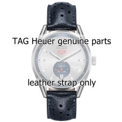 Tag Heuer Cinturino Carrera Pelle FC6350 martellata Blu 19/18 mm 2