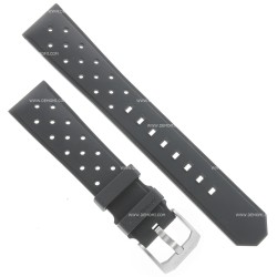 Tag Heuer Cinturino Caucciù FT8024 Nero con Fibbia ardiglione  22/20 mm