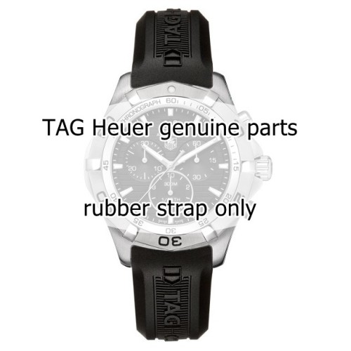 Tag Heuer Cinturino Caucciù FT8011 Aquaracer  Nero 21 x 18mm