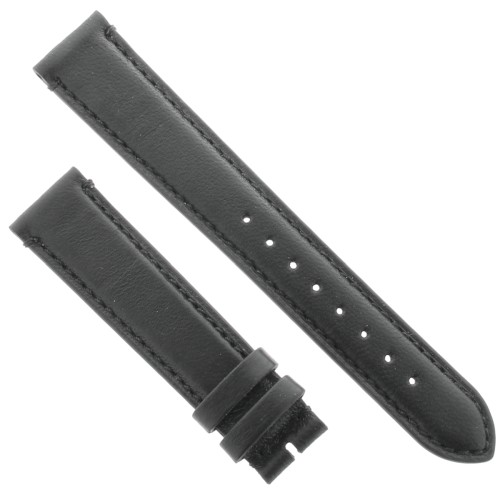 Cinturino Agnello Cucito a Mano Nero opaco 18/16 mm classico