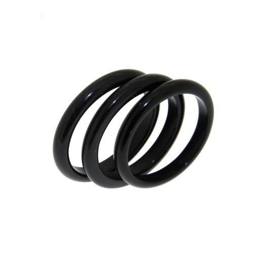 ANELLO Onice Nero Naturale 2,7 mm 3 pezzi