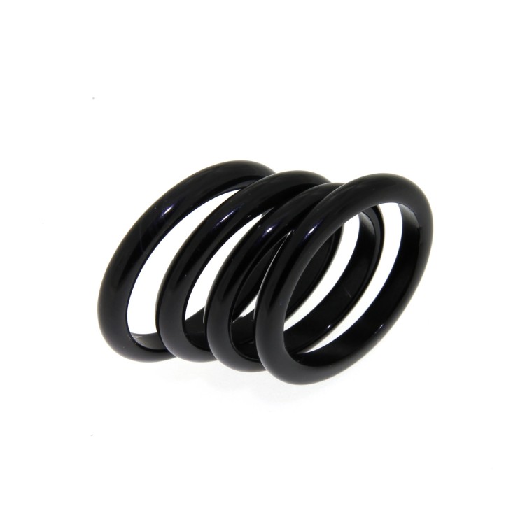 ANELLO Onice Nero Naturale 2,7 mm 4 pezzi