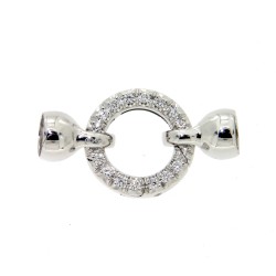 Chiusura Cerchio Diamanti ct 0,18 F VS Oro 18 kt 4,40 gr 2