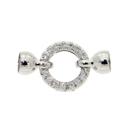 Chiusura Cerchio Diamanti ct 0,18 F VS Oro 18 kt 4,40 gr