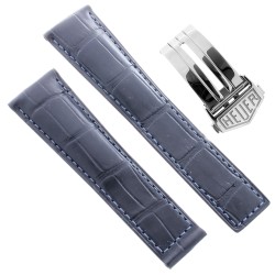 Tag Heuer Cinturino Monaco FC6183 FDA2 Alligatore Blu 22/18 mm 2