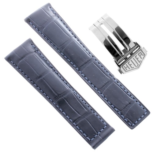 Tag Heuer Cinturino Monaco FC6183 FDA2 Alligatore Blu 22/18 mm
