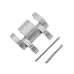 Zenith Maglia per Bracciale Rainbow Flyback acciaio. Misure: 17,5x10x3,5 mm Tutta satinata.