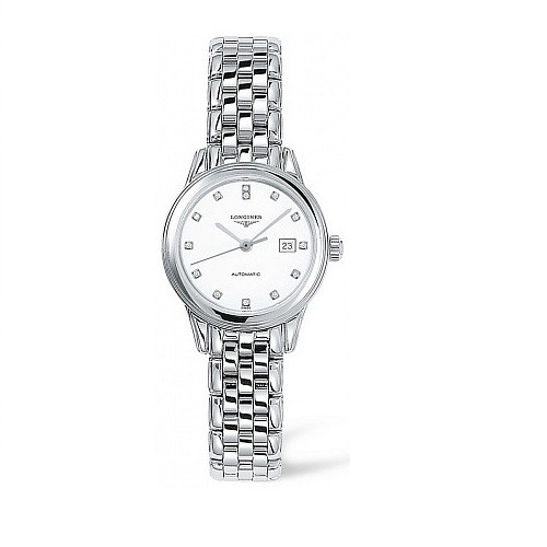 LONGINES Классический ФЛАГМАНСКИЙ L4.374.4.27.6 Автоматический 30 мм сталь индексы брилл