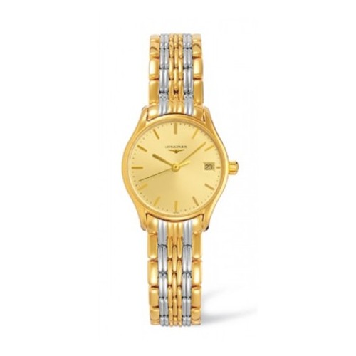 LONGINES Classico LYRE L4.259.2.32.7 Quarzo 25 mm acciaio e PVD champagne