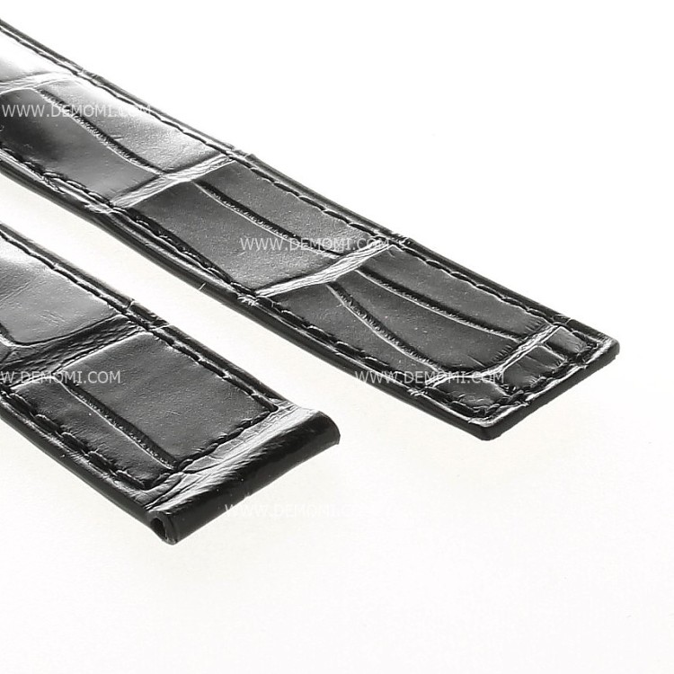Tag Heuer Cinturino Carrera Alligatore FC6180 FDA Nero 19/18