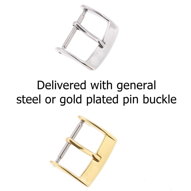Cinturino Stampa Alligatore Nero opaco 18/16 mm classico