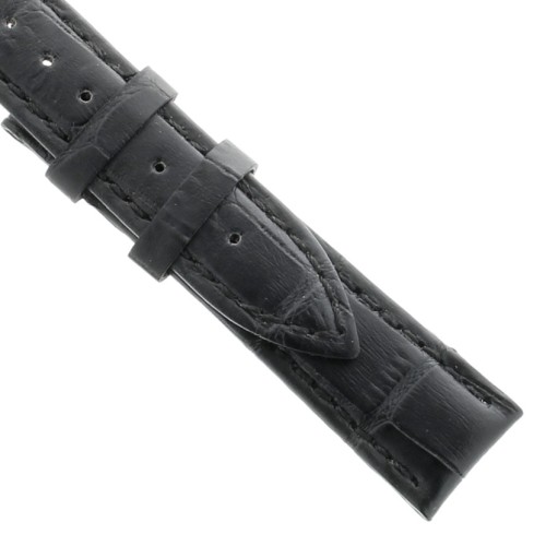 Cinturino Stampa Alligatore Nero opaco 18/16 mm B40B classico