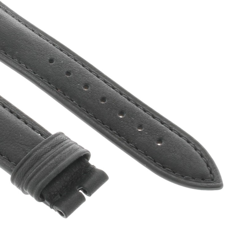 Cinturino Vitello Nero opaco 18/16 mm bombatura 5 mm classico