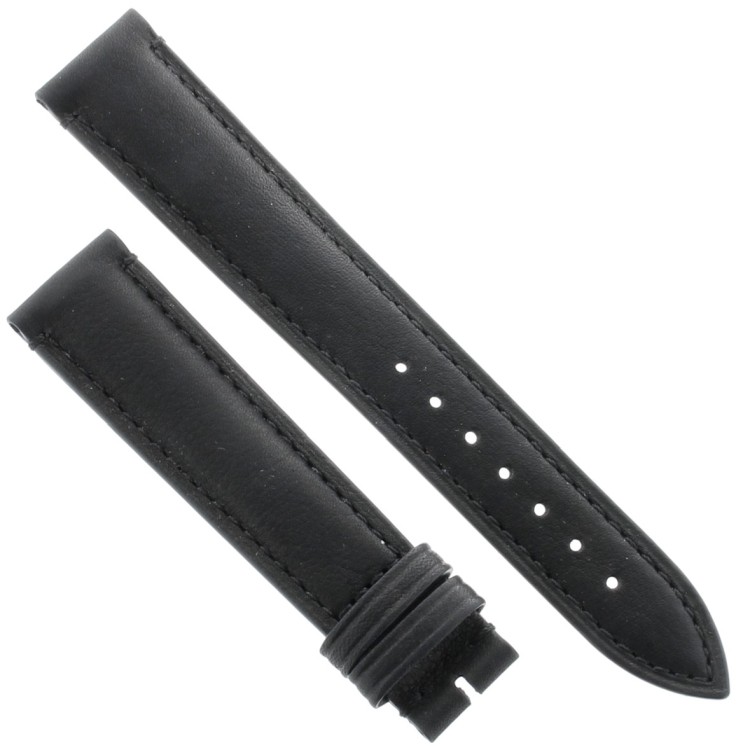 Cinturino Vitello Nero opaco 18/16 mm bombatura 5 mm classico