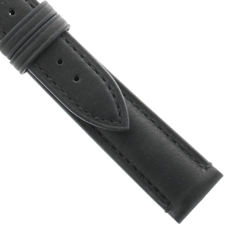 Cinturino Vitello Nero opaco 18/16 mm bombatura 5 mm classico