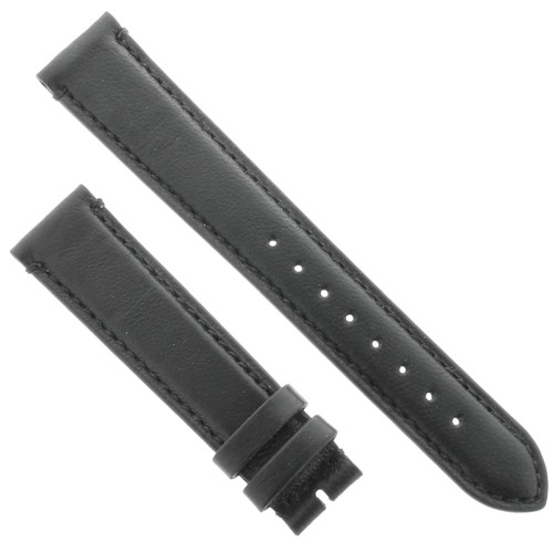 Cinturino Agnello Cucito a Mano Nero opaco 18/16 mm classico