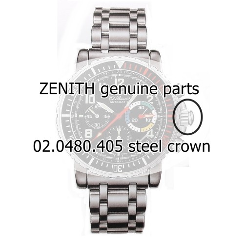 Zenith Corona acciaio per El Primero Rainbow Flyback 02.0480.405