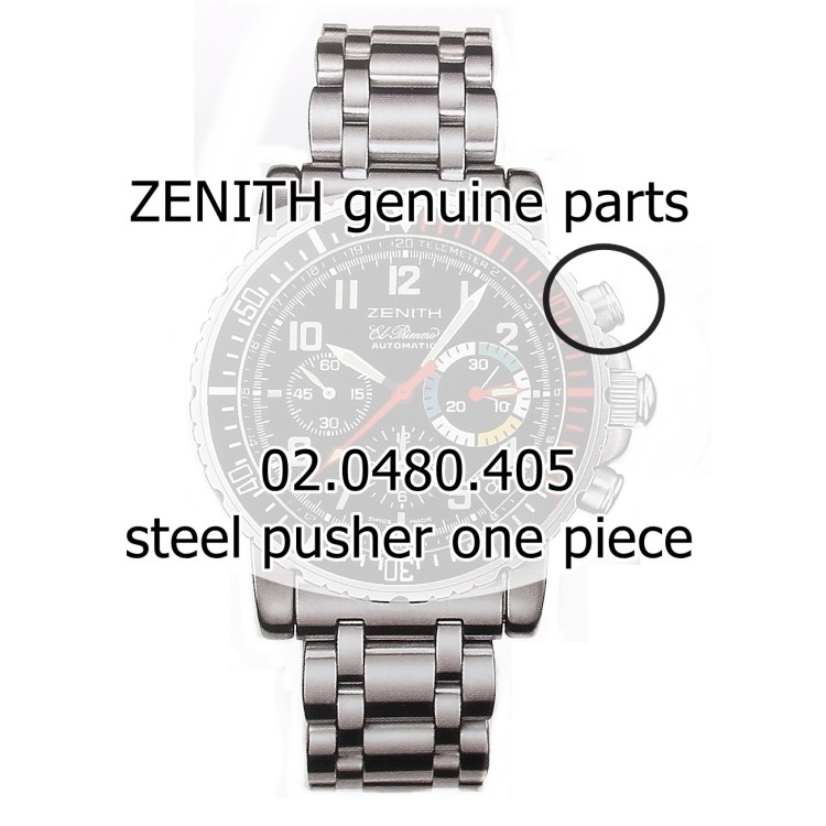 Zenith Pulsante Acciaio per ref  02.0480.405 El Primero Rainbow Flyback cronografo acciaio