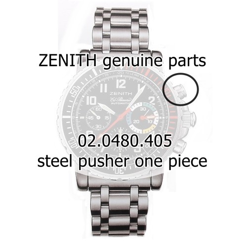Zenith Pulsante Acciaio per ref  02.0480.405 El Primero Rainbow Flyback cronografo acciaio